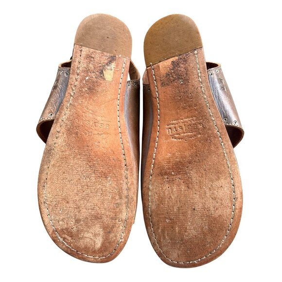 Bed Stu Womens Misha Distressed Leather Sandals Brown Boho Size 9.5 Rustic Buckl - Picture 11 of 13